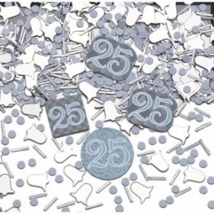 25 Years Together Anniversary Table Confetti
